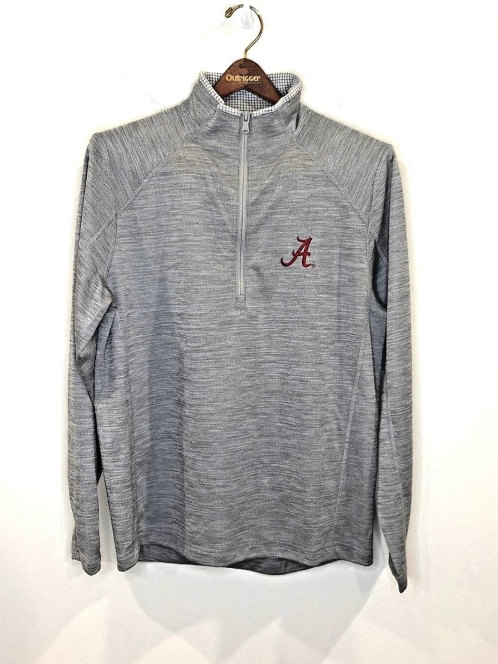 NWT Vineyard Vines Sankaty Half Zip Pullover Men's S Alabama Embroidered Gray